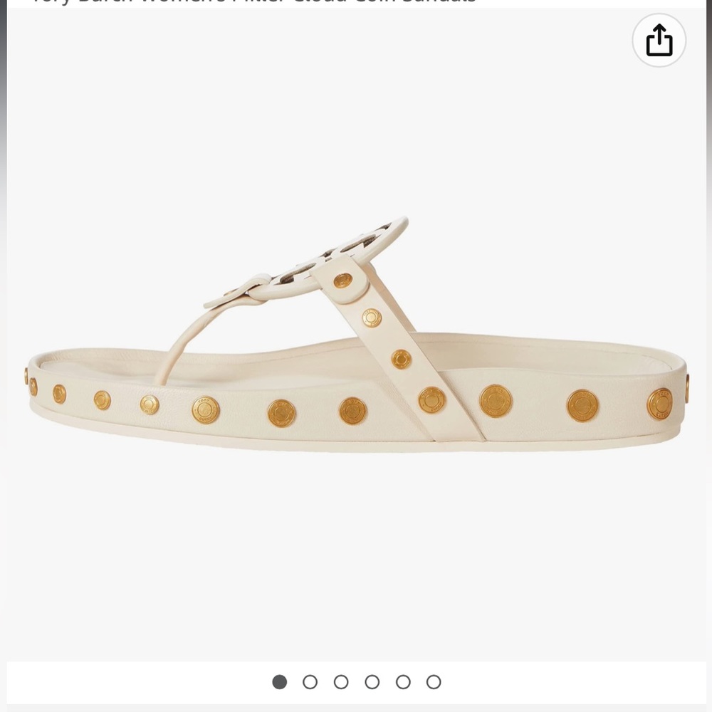 Tory Burch Women's Miller Cloud Coin Sandals